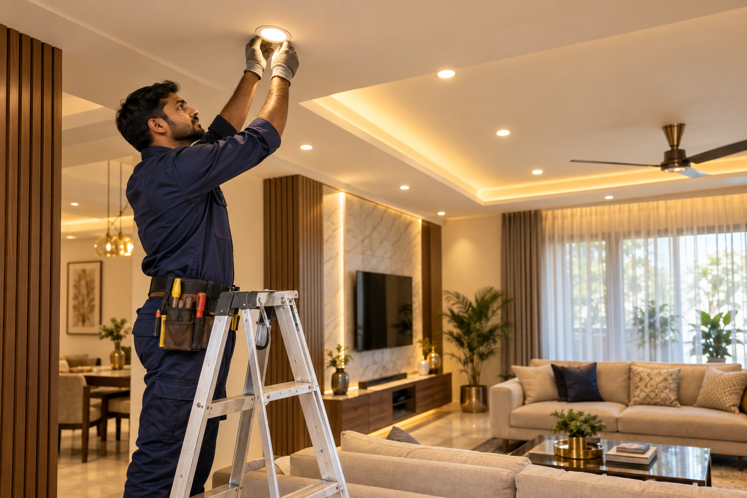 Residential lighting installation